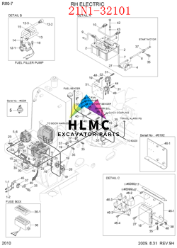 21N1-32101 Computer Controller Excavator Hyundai HCE MCU R80-7 R80LC-7 R210LC-7 CPU Control Panel