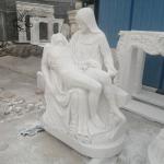 Marble Pieta Statue Mourning of Christ Life Size Virgin Mary Jesus Saint Madonna