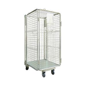 Wholesale Warehouse Transport Logistics Trolley Folding Nestable Roll Container Trolley from china suppliers