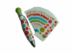 Wholesale Fashionable Dot Design PET Heat Shrink Sleeve Labels for Ball Pen from china suppliers