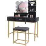 Bedroom MDF Wood Bedside Table 160cm Height Touch Screen Mirrored