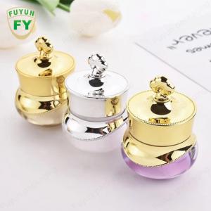 Wholesale Crown Crystal Acrylic Refillable Cosmetic Cream Jar 3 Pack 5ml 5g from china suppliers