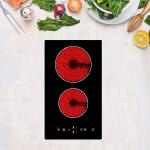 CE Scratch Resistant Classy Cook 2 Burner Ceramic Cooktop