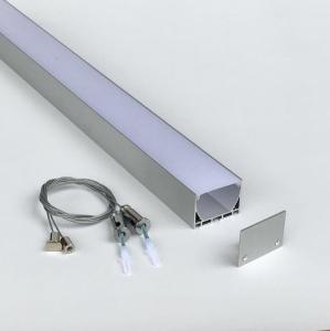 Wholesale 50X36mm Aluminum Led Strip Profiles With Cover / End Caps And Clips from china suppliers