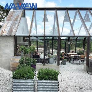 Wholesale Prefabricated Large Garden Greenhouse Curved Gazebo Single Slope roof from china suppliers
