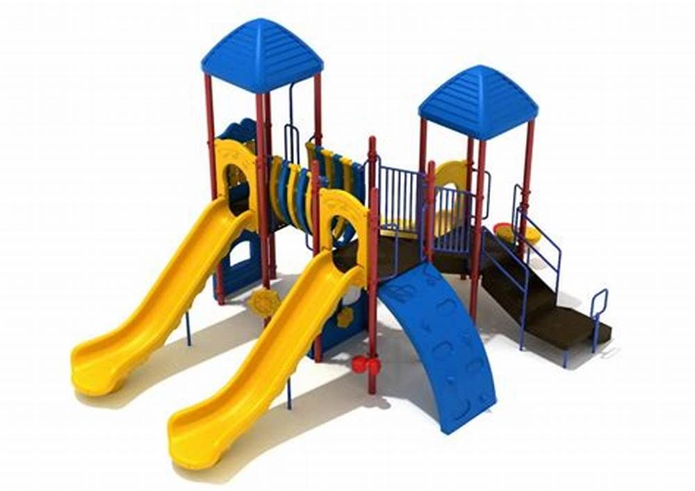 ODM LLEPE Outdoor Playground Playhouse With Tube Plastic Slides