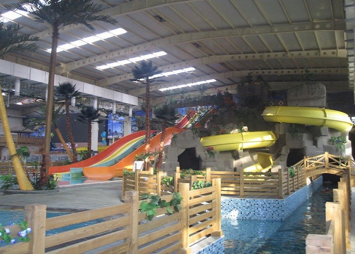Muti - Color Racing Outdoor Fiberglass Water Slides For Youth / Children
