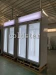 Supermarket Glass Door Freezer Ice Cream Upright Display Case