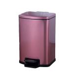 Rectanglar 12L Mini Stainless Steel Trash Can