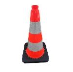 2kg 28 Traffic Cones Orange White Warning Cones 50cm Orange Cones For Parking