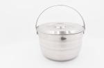 15,18,21,24cm 4pcs Kitchen tools no-magenic stainless steel cooking pot travel