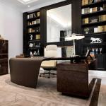 Lacquer Hardwood Office Desk 2.2x0.76m With Storage Solid Wood