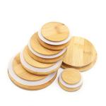Food Storage Jar With Bamboo Lid For Candy, Cookie, Rice, Sugar, Flour, Pasta,