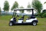 Champagne Color 4 Seater Golf Cart Electric Vehicles With 3.7kw KDS Motor