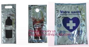 Wholesale reflective Thermal Plastic handle portable aluminum epe foam Insulation bag cool bag,aluminum film lunch Thermal food pi from china suppliers