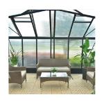 Powder Coated Aluminium Frame Greenhouse 1.5mm 3.0mm Black UV protecting