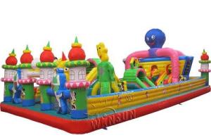 Wholesale Octopus Theme Inflatable Fun City With Air Blower And Repair Kits from china suppliers