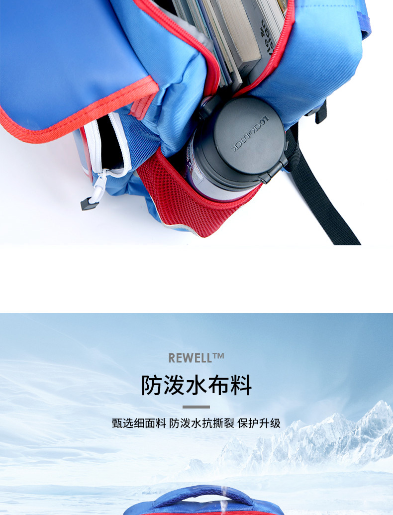 Shockproof School Waterproof Backpack Bag 600D Polyester Nylon Pu Leather