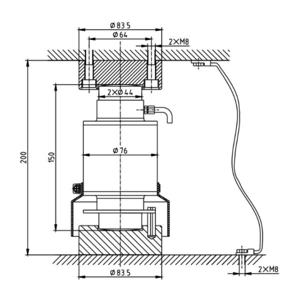 High Accuracy Industrial Strain Gauge Load Cell Sensor 10 - 50T Column Load Cell