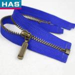 Blue Metal Zippers #3 #5 2 Way Jacket Zippers For Clothing Accessories