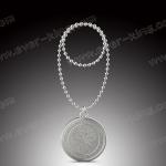 Aluminium Metal Silver Vodka Bottle Labels Embossing