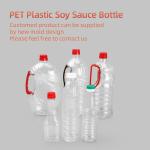 Coconut Oil Plastic Condiment Bottles 500ml Soy Sauce Bottle Food Grade