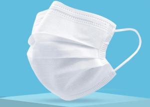 Wholesale White Color 3ply Disposable Medical Face Mask 17 X 9cm Nose Bridge Design from china suppliers
