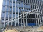 Double/Triple Insulated Fire Glass Façade Curtain Walling Units Structural