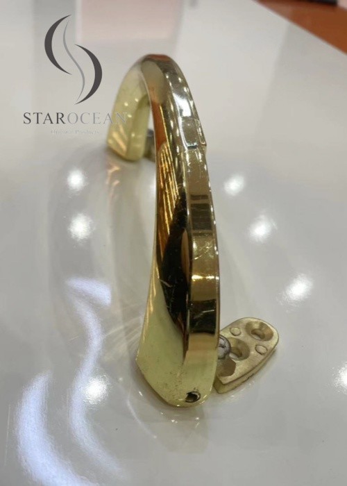 Zamak Material Coffins And Caskets Accessories Shining Gold Plating ZH004