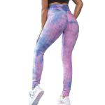 Butt Lift Womens Patterned Leggings Tie Dye Quick Dry Tummy Control