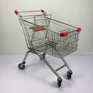 Wholesale 125L European Shopping Carts Powder Coating Supermarket Basket Trolley SGS Certificate from china suppliers