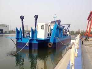 Wholesale 10-inch suction sand pumping boat dredged 10 meters deep for small rivers from china suppliers