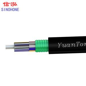 Multi Core Outdoor Fiber Optic Cable High Strength Hydrolysis Resistant