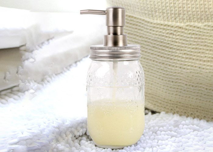 Plastic Pump Empty Glass Jars / Empty Shampoo And Conditioner Bottles SGS