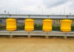 Roadway Safety EVA Buckets Rolling Guardrail Barrier For Highway