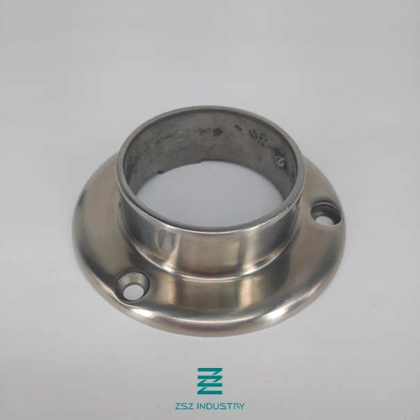 Stainless Steel 304 Metal Railing Posts Round Base 42.40mm X 1041.4mm