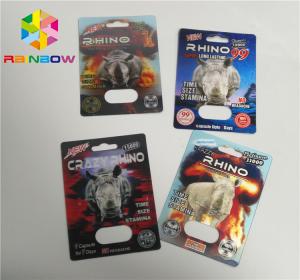 Wholesale Capsule PP 3D Printing Plastic Card Single / Double Pill Hole For Rhino 69 from china suppliers