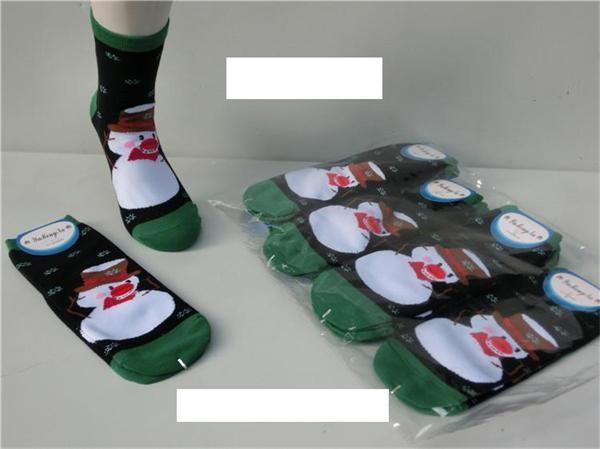 2015 Fashion christmas design winter eco-friendly cotton socks for women