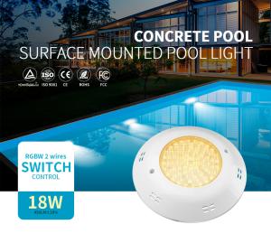 Wholesale Vde Cable Color Changing Pool Light SS316L 18W AC12V RGBW 130LM from china suppliers