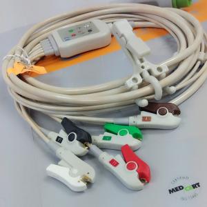 Wholesale Kontron 7251 ECG Patient Cable , Medical mintor 5 lead ECG cable 12 pins from china suppliers