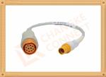 10 Pin Female IBP Invasive Blood Pressure Cable Siemens Draeger