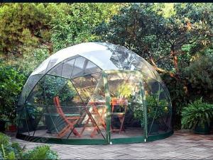 China Customized Waterproof Windproof Movable Geodesic Dome Tent With Steel Frame Dome Camping Tent on sale