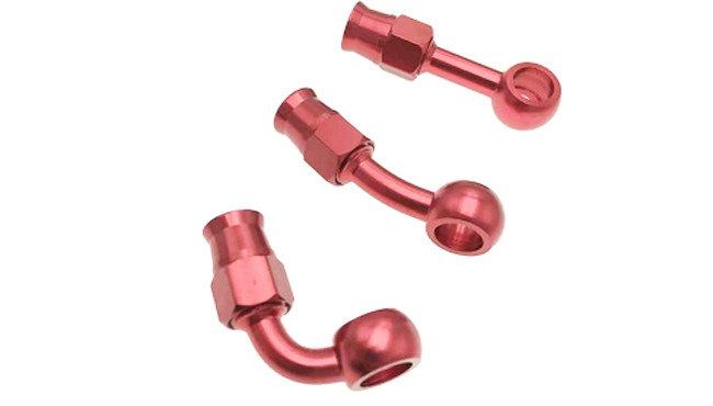 Motorcycle Motor Brake Hose Banjo Fitting AN3 0 28 90 Degree