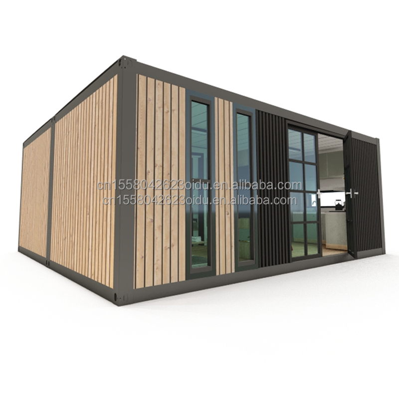 Outdoor Modern Design 20FT 40FT Australia Prefabricated Luxury Container House with Customized Color and 2 Bedrooms