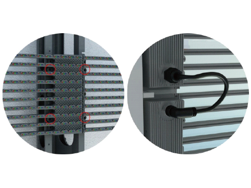 LED Curtain Display IP67 Waterproof LED Curtain Display 10000nit High Brightness