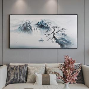 Wholesale Customized Size Hand Painted Landscape Oil Painting Modern Textured Canvas Art for Home Decor from china suppliers