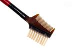 Pink Handle Single Angled Eyebrow Brush With Black , 110mm Length