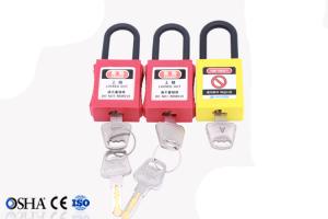 Wholesale 38MM Steel Shackle Safety Lockout Locks With Master Keys from china suppliers