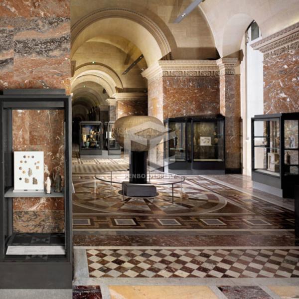 2mm Steel Plate Luxury Boutique Exhibition Display Cases 6 Plus 6mm Laminated