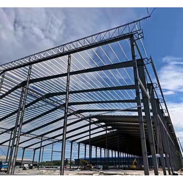 Custom Q235B Galvanized Prefabricated Steel Structure For Warehouse Workshop Hall